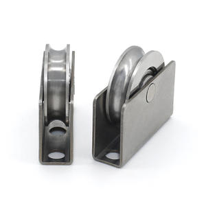 Poleas Metálicas en Forma de U S626ZZ Personalizables Directas de Fábrica, Herrajes de Ensamblaje Sin Rodamientos con Piezas de Rodillos para Rieles de Cuerda - Product Image 3