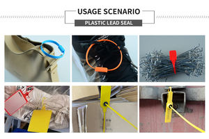 प्लास्टिक सील सुरक्षा समायोज्य टैम्पर सबूत सुरक्षा पैडलॉक लोगो प्रिंट - Product Image 6