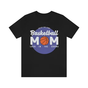 T-shirt drôle pour maman de joueur de basket féminin, tee-shirt graphique pour maman de basket, vêtements de supporter pour le jour du match, esprit d'équipe - Product Image 3
