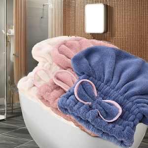 Gorro de Ducha de Microfibra para Mujer, Super Absorbente, de Secado Rápido, Reutilizable, Suave y Portátil, para Baño, Spa y Hogar - Product Image 4