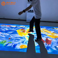 Machine de jeu mobile tout-en-un avec projecteur holographique 3D pour projection de sol AR Jeu interactif
