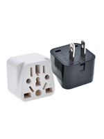 Adaptateur de prise d'alimentation de voyage EU/UK/AU/IN/CN/CN vers USA/CN 2 broches 10A 250V certification CE adaptateur de prise universel USA