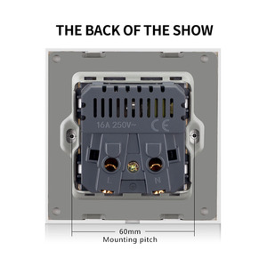 Panel de cristal de 86x86mm, enchufe alemán con 1 USB y 1 puerto de carga <span class=keywords><strong>TPC</strong></span> - Product Image 5