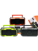 Altavoz Solar JY-77 con Linterna, Altavoz Portátil para Exteriores con Batería Extraíble