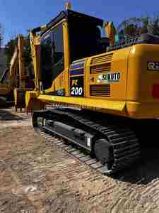 โรงงานจีนจำหน่ายรถขุดตีนตะขาบ Komatsu PC200 มือสองของแท้ 20 ตัน พร้อมเครื่องยนต์ เกียร์ และปั๊ม ผลิตในญี่ปุ่น - Product Image 4
