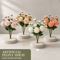 Tige de fleur de pivoine artificielle de 61 cm, réaliste, grande fleur éclose, avec feuilles vertes, pour la décoration florale de mariage, de maison ou d'hôtel