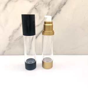 Vente chaude 10/30/50ml rond <span class=keywords><strong>enduit</strong></span> <span class=keywords><strong>pompe</strong></span> sans air pulvérisateur bouteille soins de la peau Lotion <span class=keywords><strong>pompe</strong></span> sans air bouteille conteneurs - Product Image 6