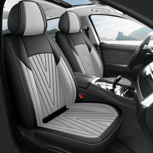 غطاء مقعد سيارة رياضي من الجلد الصناعي PVC بسعر رخيص يناسب جميع السيارات، طقم كامل من 10 قطع لجميع المواسم لـ 5 مقاعد - Product Image 1