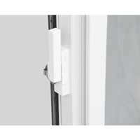 Ventana Corredera de PVC Directo de Fábrica 1100x920mm, Vidrio Templado Simple de 5mm, Marco Doble, Fácil de Instalar para Panel Sándwich de 50-75mm
