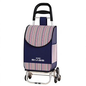 Carrito de Compras Plegable Ligero Xinanda de Aleación de Aluminio, Carrito para Subir <span class=keywords><strong>Escaleras</strong></span>, Portátil, con Bolsa de Tela - Product Image 1