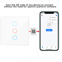 Interrupteur électrique tactile JRUMP 86, norme EU/UK, panneau en verre, lumière intelligente Wifi, interrupteur intelligent pour la maison, Homekit