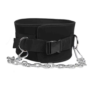 Cinturón de levantamiento de pesas para entrenamiento de fuerza en la cintura, con cadena - Product Image 6