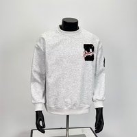 Sudadera Unisex con Cuello Redondo, Bordado Personalizado con Temática de Béisbol, Diseño Gráfico, Estilo Vintage, Oversize, Streetwear, ODM OEM