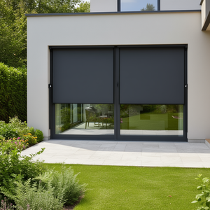 Toldo Lateral Retráctil para Puerta, 63 Pulgadas, Poliéster, Diseño Minimalista, Fácil Instalación - Product Image 2