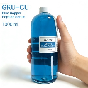 เซรั่มบำรุงผิวหน้า GHK-Cu บลูคอปเปอร์เปปไทด์ ขนาด 1000 มล. ขายส่ง ช่วยลดเลือนริ้วรอย ฟื้นฟูผิว บำรุงผิวชุ่มชื้น ปลอบประโลมผิว เหมาะสำหรับร้านเสริมสวย - Product Image 1