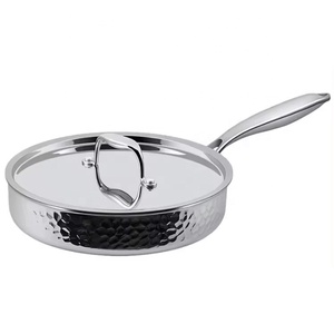 6 adet üç katlı dövülmüş paslanmaz çelik tencere ve tavalar tencere Cooktops fırın bulaşık makinesi için <span class=keywords><strong>3</strong></span> kat indüksiyon pot set güvenli