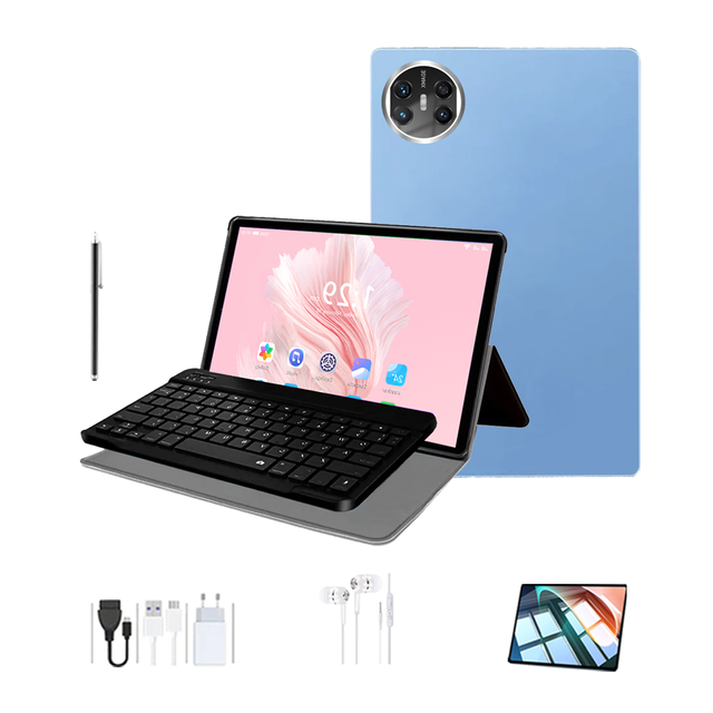 10.I Inch Mate X6 Android 15 Android 15 Wifi 8GB 256GB 8000Mah 4G 2 in 1 Dual Sim Calling Tablet PC with Keyboard Mouse