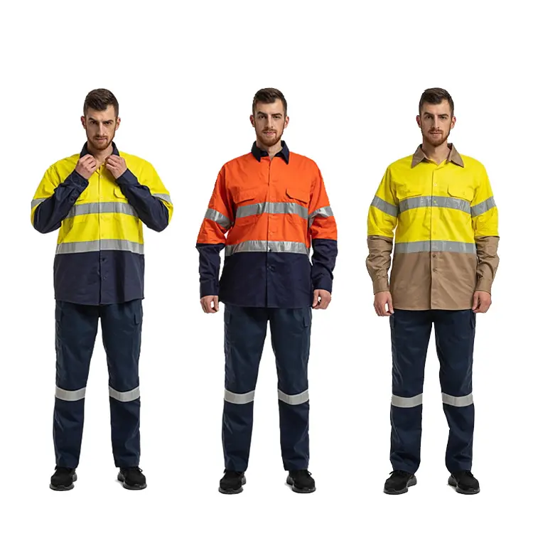 Venta caliente de fabricación de uniformes de construcción australianos personalizados para hombres ropa de trabajo