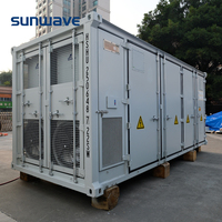 Contenedor BESS Sunwave de 1000kW y 2MWh OEM, Proyecto Llave en Mano de Almacenamiento de Energía a Escala de Servicios Públicos, Distribuidor de LiFePO4 de 40GP