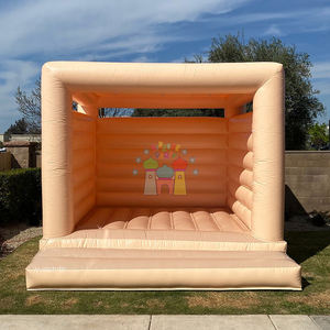 <span class=keywords><strong>Castillo</strong></span> hinchable para fiesta de niños al aire libre con soplador de aire <span class=keywords><strong>Castillo</strong></span> Inflable Color melocotón Casa inflable para rebotar - Product Image 4