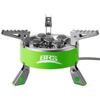 STARCAMP 9800W Réchaud à gaz portable pliable en acier Grand feu Brûleur de camping extérieur pour la randonnée et les réchauds fendus Utilise du carburant butane