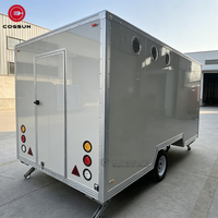 Cogsun Camions de restauration rapide très demandés, chariots de vente mobiles, fourgons alimentaires, remorques de cuisine de rue avec fenêtre personnalisée
