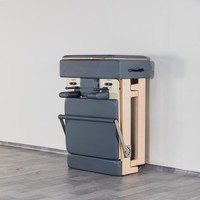 Cama Plegable de Madera de Roble con Certificación CE para Pilates, para Estudios de Yoga y Gimnasios, Equipo de Pilates, Máquina Reformer de Pilates