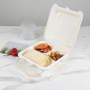 Recipiente De Alimento Para Takeaway Descartável Bio-degradável