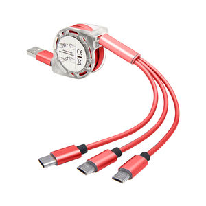 Câble de Charge Rétractable 3-en-1 Flexible USB C pour Téléphone Portable - Product Image 5