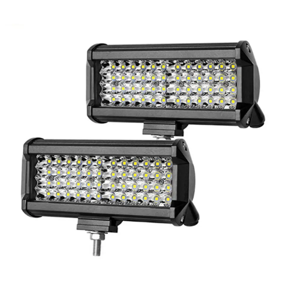 Automobile LED headlamp Four row 24 bead double combination 144W work lamp off-road lamp Custom car ceiling lamp