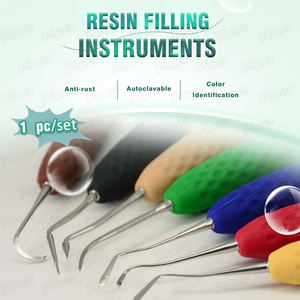 7pcs Set Silicone Poignée Composite Dent Remplissages Dentaire Composite Remplissage Instruments - Product Image 3