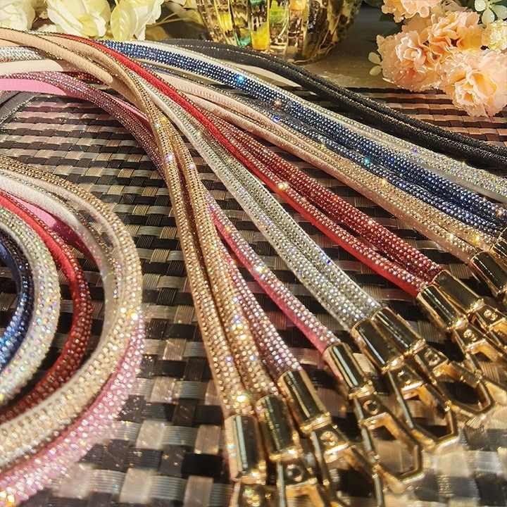 Bling Lanyard Blink Straps Crystal Rhinestone In Neck With Claw Clasp - Foto 3