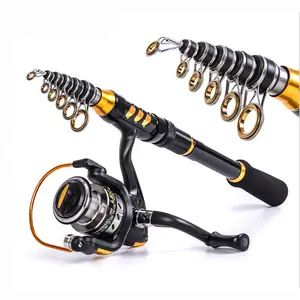 WEIHE RX240 Fishing Rod Carbon Fiber Portable Telescopic Super Hard Ultralight Fishing Pole for Travel Surf Saltwater