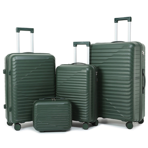 Chịu Mài Mòn Đầy Màu Sắc Xe Đẩy Túi Thiết Lập của <span class=keywords><strong>3</strong></span> Bán Buôn Phụ Nữ Người Đàn Ông Gia Đình Cuối Tuần Du Lịch Trường Hợp 20 24 28 Inch Spinner PP Hành Lý Thiết Lập - Product Image 2