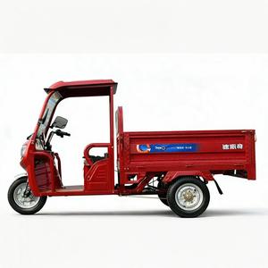 Tricycle électrique de fret Xinhaoze, directement de l'usine, 1000W 60V, carrosserie ouverte, 30km/h, autonomie 70-90km, 2 passagers, design personnalisable - Product Image 4