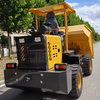 HAIJU HJD30 Mini-dumper 4x4 compact, capacité de charge 3000 kg, transmission hydraulique, moteur Yunnei bicylindre, benne élévatrice