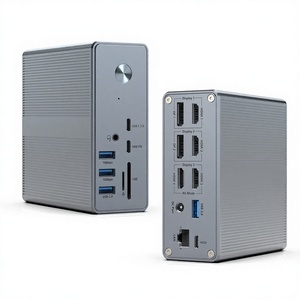 Station d'accueil USB-C 18-en-1 <span class=keywords><strong>DisplayLink</strong></span> 4K/60Hz Quad Monitor Gigabit Ethernet PD 100W - Product Image 4