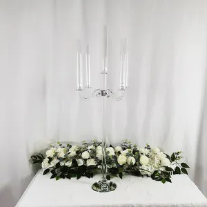 5 Köpfe K5 Glas Kristall Säule Kerzenhalter für Hochzeit Tisch dekoration