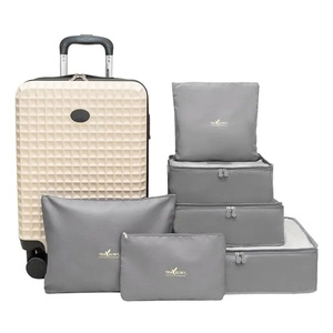 Travelsky Six-Piece Clothing Organizer Set Large Capacity Durable <b>Portable</b> Water Resistant Storage Bags for Travel <b>Wardrobe</b> - Product Image 1