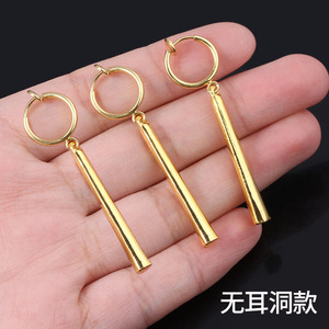 2 Diseños de Pendientes de Metal Dorados para los Fans del Anime Roronoa Zoro, Cosplay de Espadachín - Product Image 4
