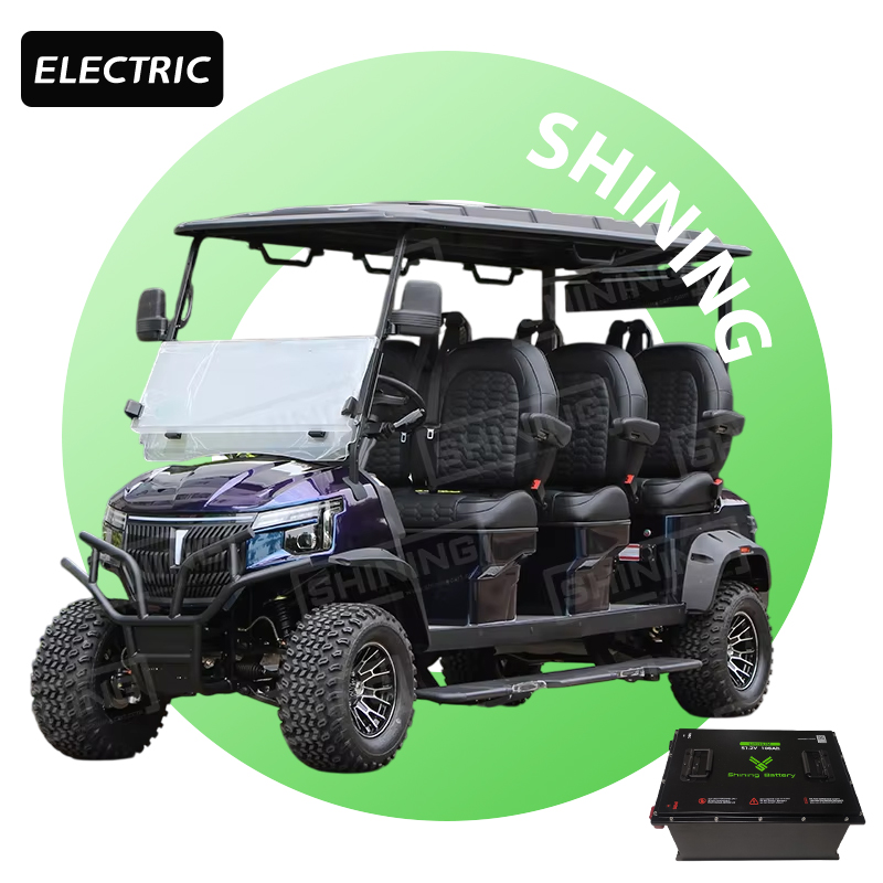 Shininglsv Роскошная электрическая тележка для гольфа 48 Вольт уличная легальная 72 В литиевая батарея для гольфа