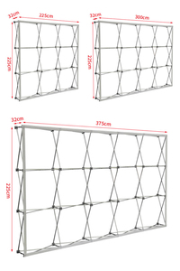 Tùy chỉnh 8ft 10ft giáng sinh căng thẳng vải Backdrop triển lãm thương mại Booth CuộN kéo lên Pop <span class=keywords><strong>Up</strong></span> hiển thị Stretch hiển thị biểu ngữ đứng - Product Image 2
