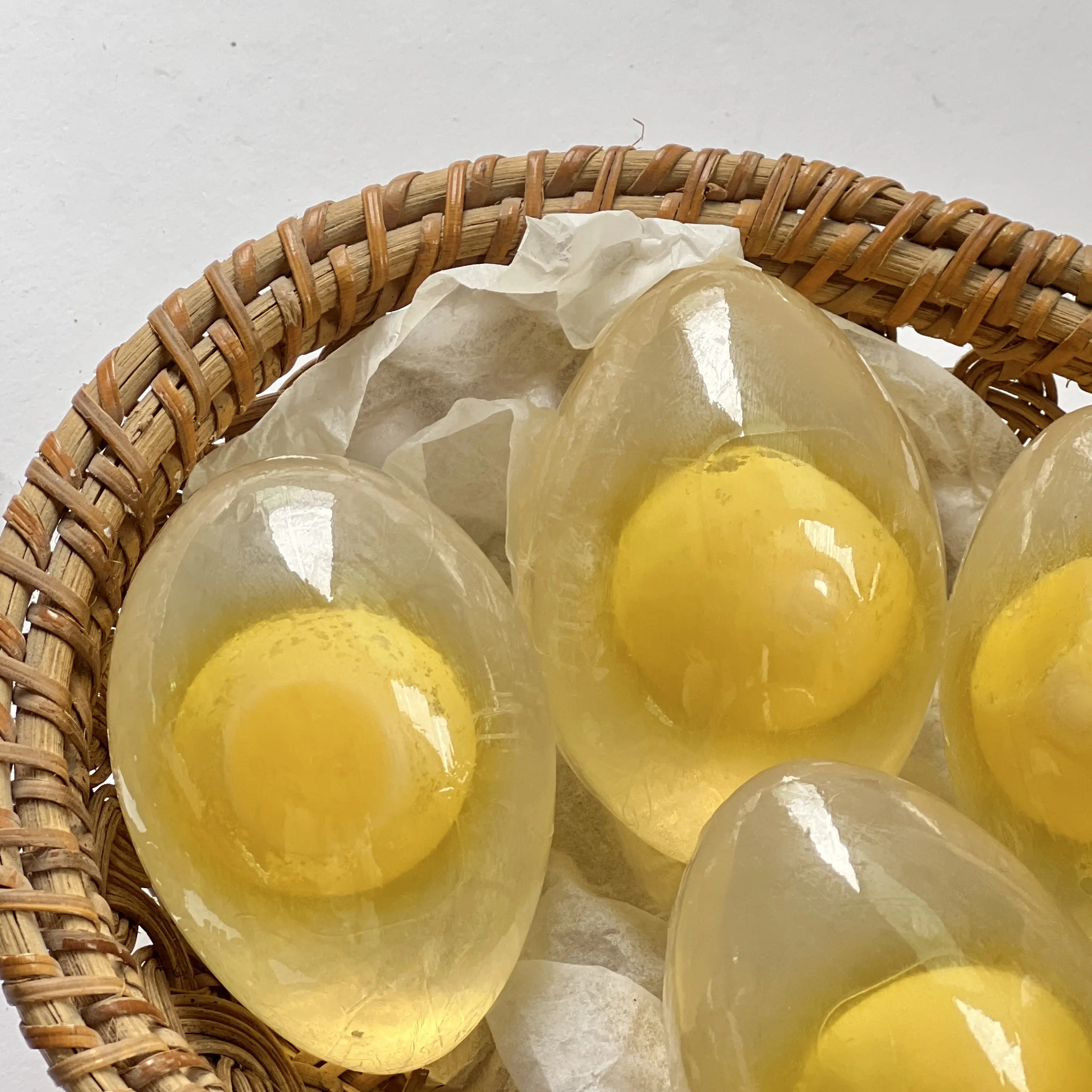 Jabón de huevo de colágeno hinchable 100% hecho a mano, hidratante, blanqueamiento, belleza orgánica nutritiva, jabón de huevo facial