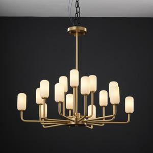 Lámpara Colgante Moderna LED con Forma de <span class=keywords><strong>Estambre</strong></span> de Flor, de Latón y Metal, para Techos Altos, Decoración de <span class=keywords><strong>Cristal</strong></span> para Habitaciones Medianas - Product Image 3