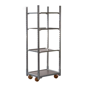 Chariot à quatre roues en acier inoxydable durable, traitement de surface par poudrage, personnalisable OEM pour le stockage des fleurs, marque <span class=keywords><strong>Zenda</strong></span> - Product Image 2
