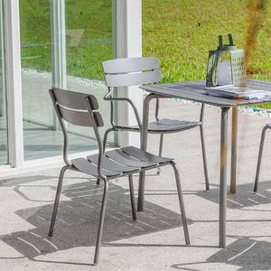 Nouveau design de table à manger empilable en métal aluminium antirouille et de fauteuils ergonomiques 2 sièges - Product Image 6