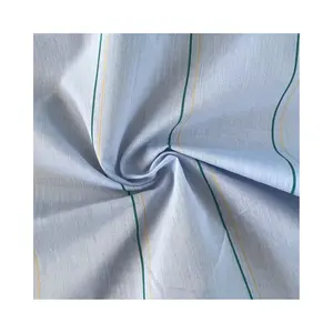 Tecido de nylon 88% JC 20D * 40S tecido de listra azul tecido macio reciclado tingido
