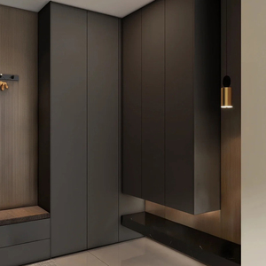 Étagère à chaussures modulaire <span class=keywords><strong>de</strong></span> style italien moderne, écologique, avec rangement mural incurvé pour le salon et le couloir - Product Image 2