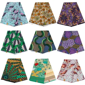 Hot selling Manufacturer Wholesale ethnic style fabric African printed cotton batik fabric for making clothing