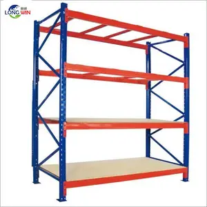 400kg\Layer Heavy Duty Adjustable 4 Tier Metal Rack Warehouse Storage Rack Metal Long Span Shelving Garage Shelves